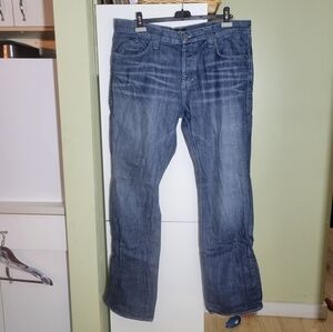Vintage Rock & Republic Taylor flap pocket embellished crystal jeans blue 40 Y2K